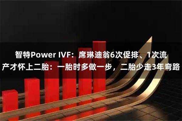 智特Power IVF:席琳迪翁6次促排、1次流产才怀上二胎:一胎时多做一步,二胎少走3年弯路