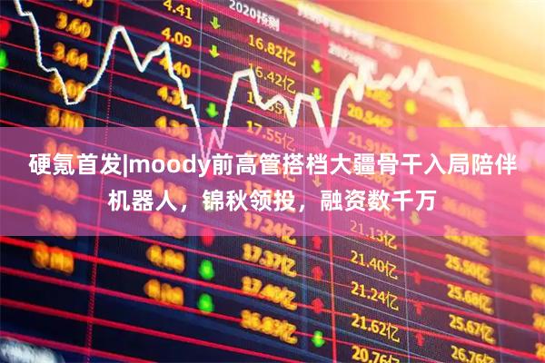 硬氪首发|moody前高管搭档大疆骨干入局陪伴机器人，锦秋领投，融资数千万